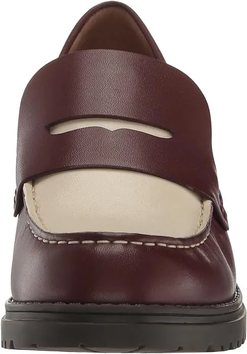 Slip Heeled Camea Specialty items Haan Loafers On Leather Big offer Round Bloodstone/Ivory Cole Toe Block