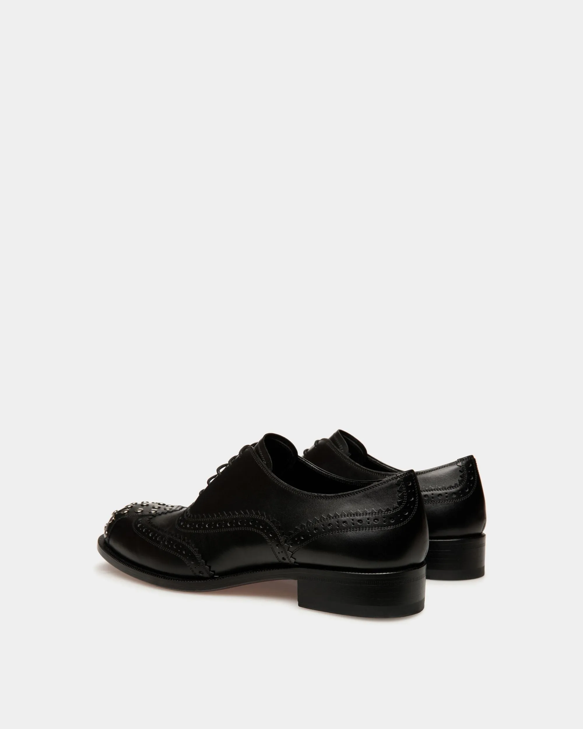 Spiegel Oxford in Black Leather