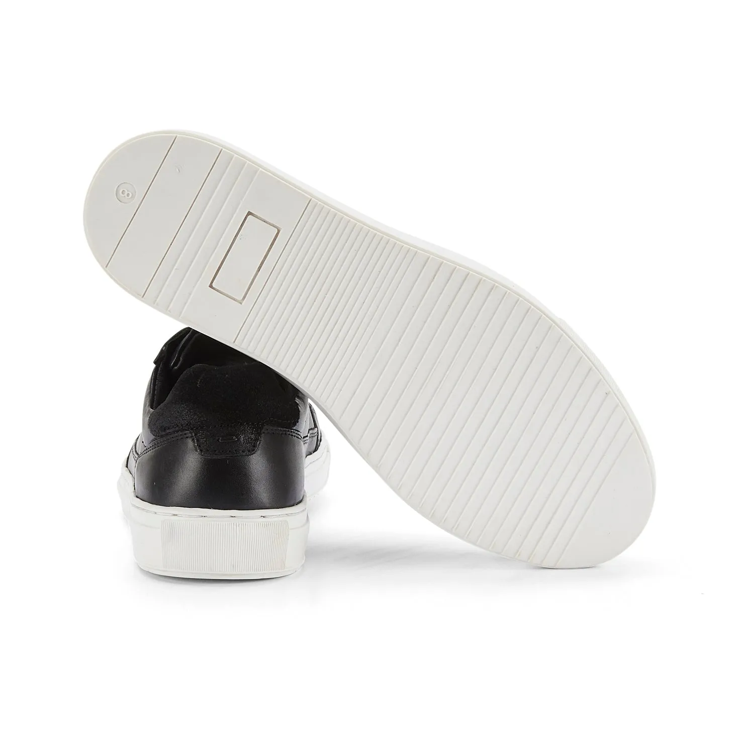 Spinney Leather Smart Casual Trainers - Black