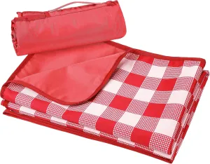 Tirrinia 60"x 80" Picnic Waterproof Outdoor Blanket, Red Plaid Table Cloth Covers for Dining, Camping, Outdoor, Foldable Camping Blanket for Travel Family Concerts.