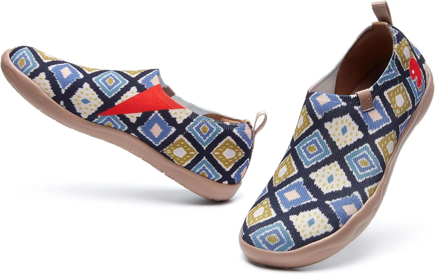 UIN Women's Art Travel Shoes Toledo Ⅰ Knit Slip On Comfort Sneaker Art Series