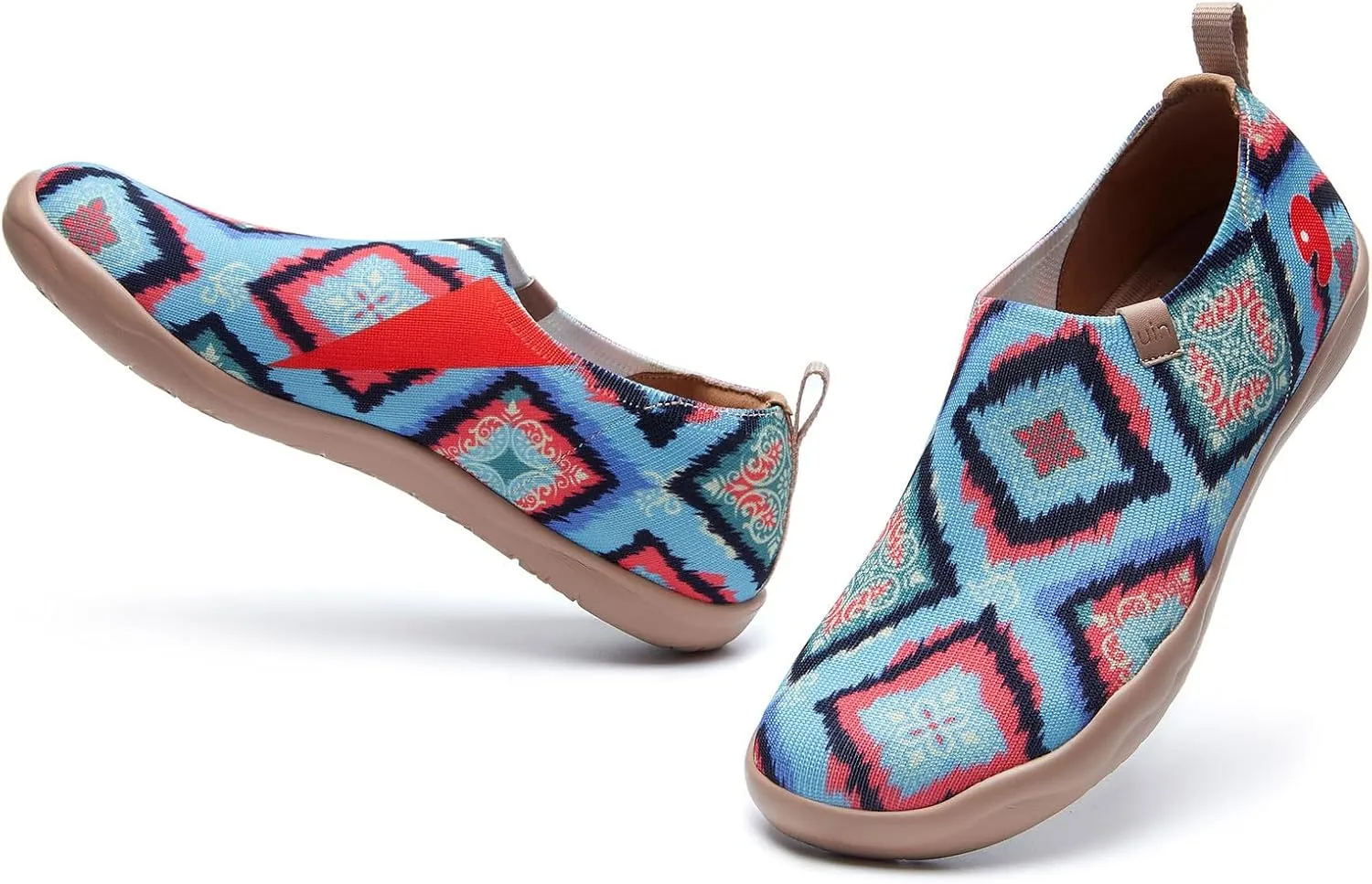 UIN Women's Art Travel Shoes Toledo Ⅰ Knit Slip On Comfort Sneaker Art Series