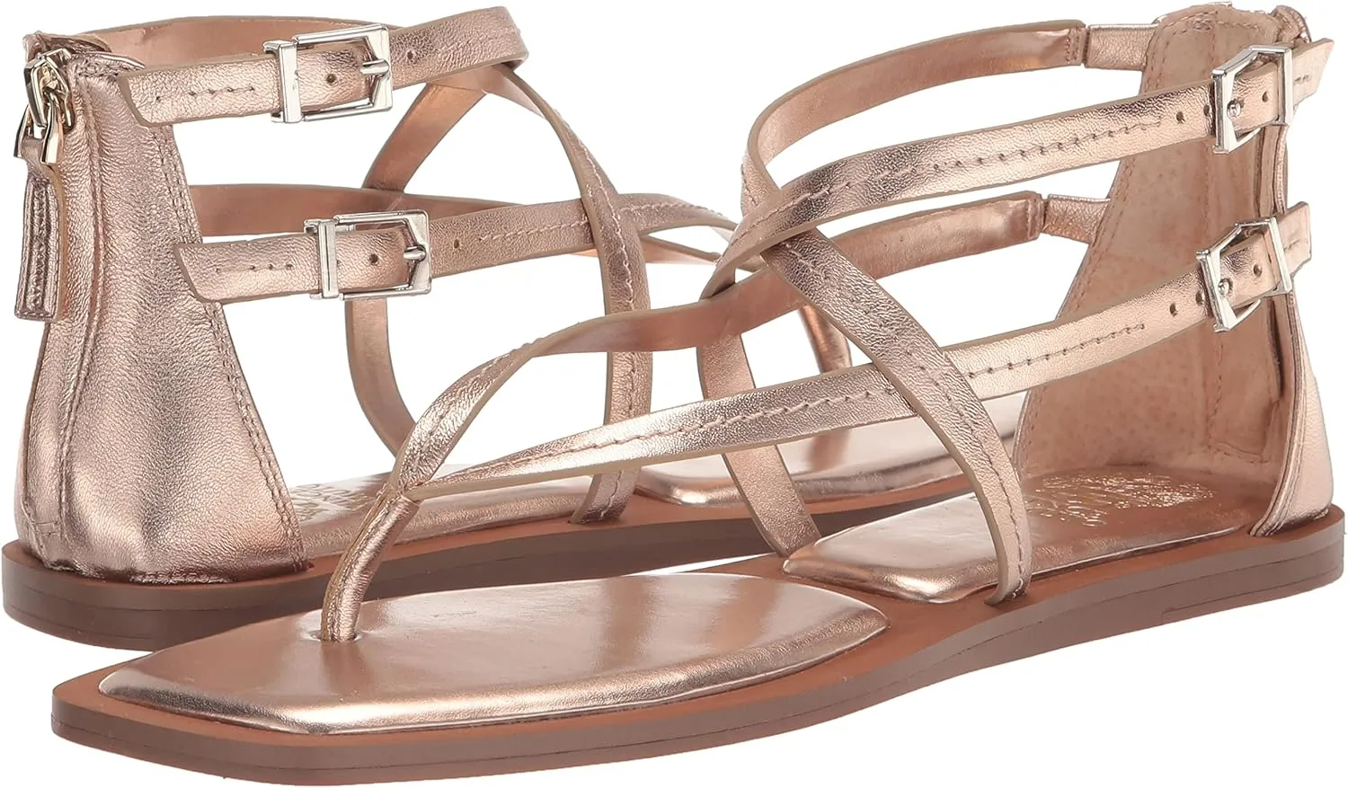 Vince Camuto Women's Brenndie Buckle Sandal Flat