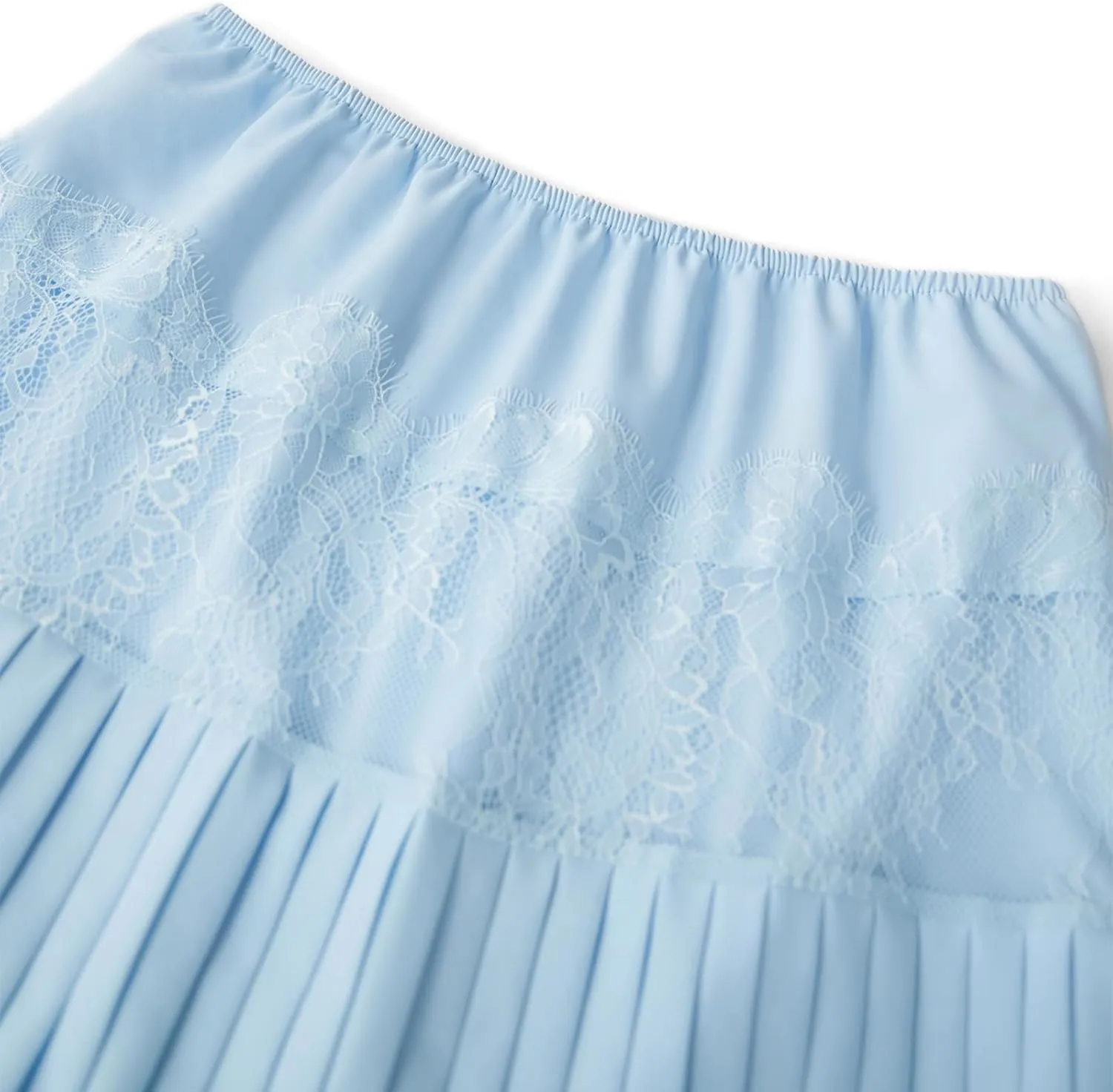 Women Y2k Lace Half Slip Skirt Flowy Ruffle Pleated Mini Skirts Fairy Mesh Floral Mid Rise Layered Short Skirts Underskirt