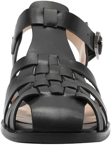 Women's Flat Leather Roman Sandal