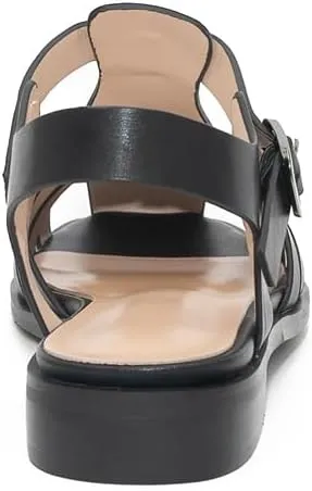 Women's Flat Leather Roman Sandal