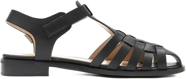 Women's Flat Leather Roman Sandal