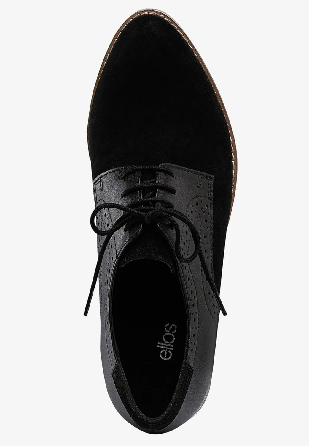 Women's Wide Width Lace-Up Oxford Flats