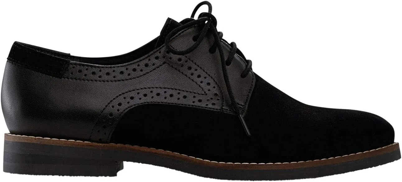 Women's Wide Width Lace-Up Oxford Flats